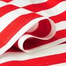 Outdoor Deckchair fabric Longitudinal stripes 44 cm – fire red/white,  thumbnail number 3