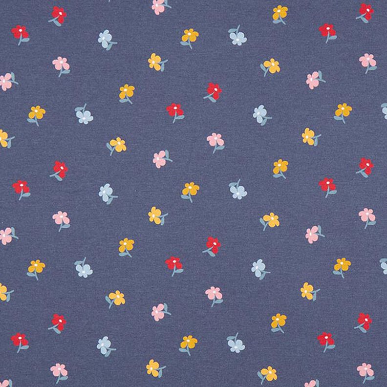 Cotton Jersey Little Flowers – navy blue,  image number 1
