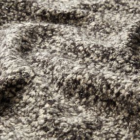 Knit Bouclé Glitter threads melange – cashew/black, 