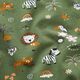 GOTS Cotton Jersey Cute Jungle Animals – pine,  thumbnail number 2