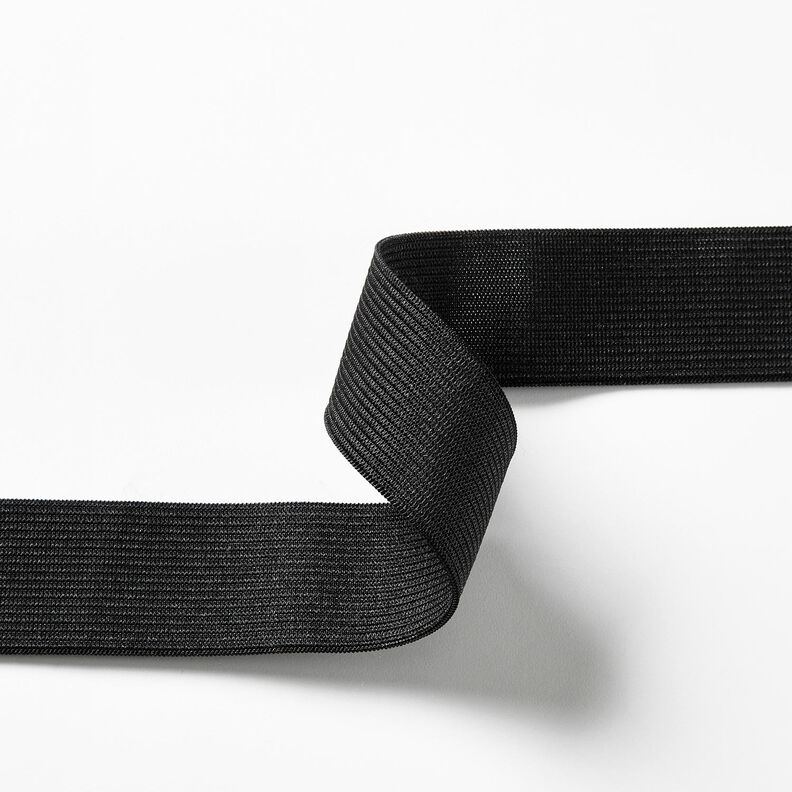 Smooth elastic tape [3 m | 30 mm] – black,  image number 2