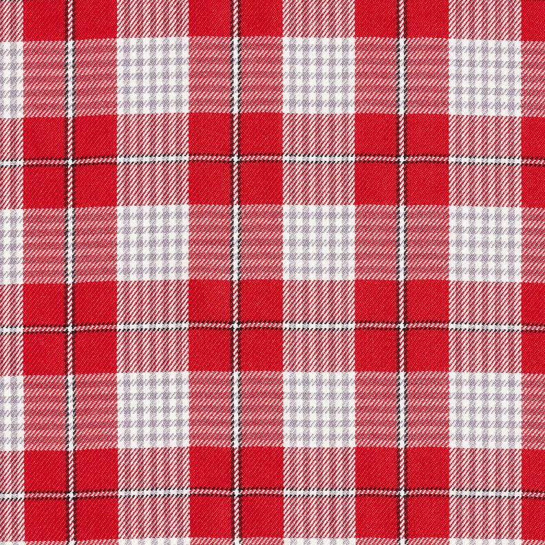 Viscose mix Prince of Wales check – chili, image number 1