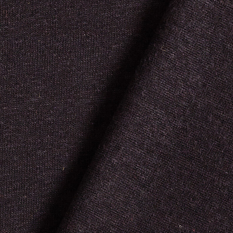 Viscose linen blend fine knit – black,  image number 3