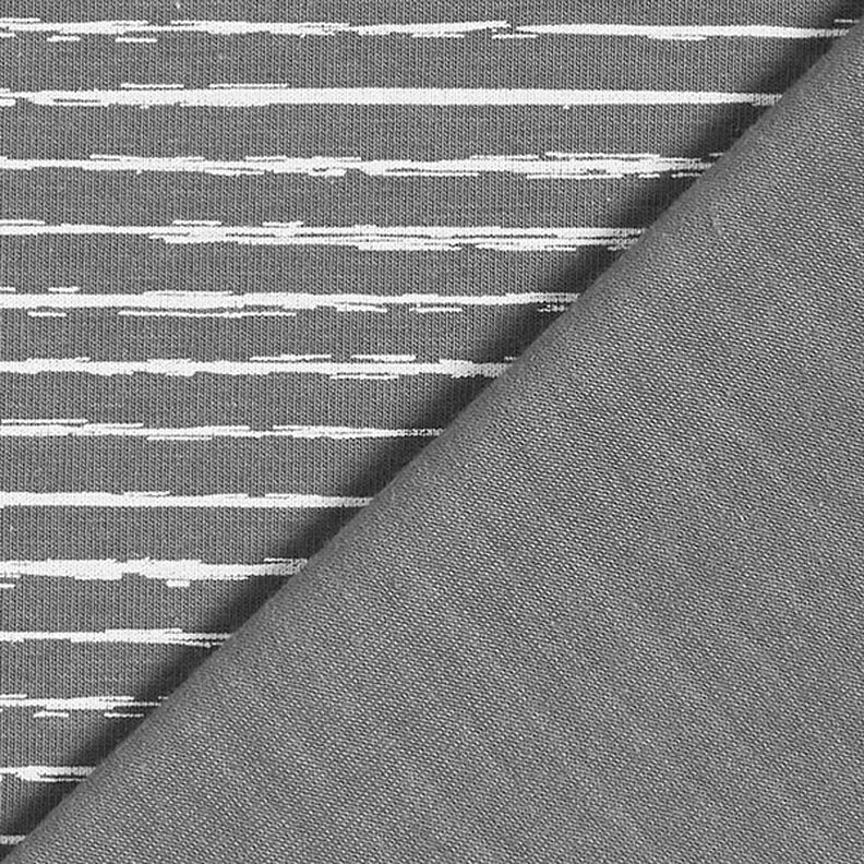 Cotton Jersey Scribble Stripes – dark grey,  image number 4