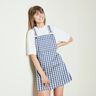 Cotton fabric shirt check – white/blue,  thumbnail number 5