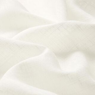 Curtain Fabric Voile Linen Look 300 cm – offwhite, 