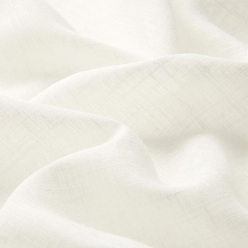 Curtain Fabric Voile Linen Look 300 cm – offwhite,  image number 2