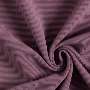 Ottoman ribbed jersey Plain – aubergine, 