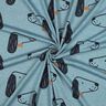 Cotton Jersey Dogs | Poppy Fabrics – dove blue/black,  thumbnail number 3