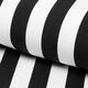 Outdoor Deckchair fabric Longitudinal stripes, 44 cm – black,  thumbnail number 1