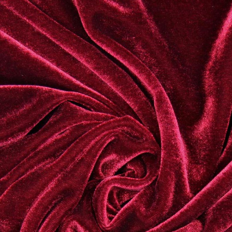 Stretch Velvet – burgundy,  image number 2