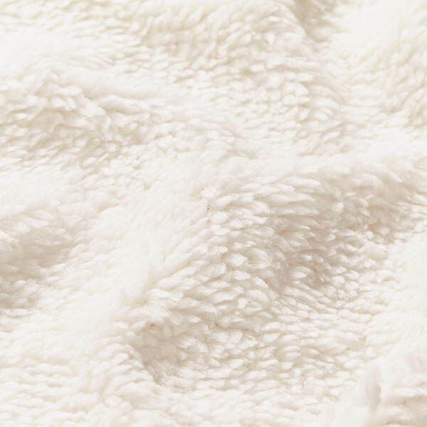Faux Fur Teddy Fabric – offwhite,  image number 2