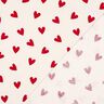 Cotton Flannel hearts | Poppy Fabrics – ivory/carmine,  thumbnail number 4