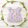 Double Gauze/Muslin embroidered large flowers | Poppy Fabrics – pastel violet/peach orange,  thumbnail number 8