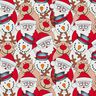French Terry reindeer, Santa Claus and snowman – offwhite,  thumbnail number 1