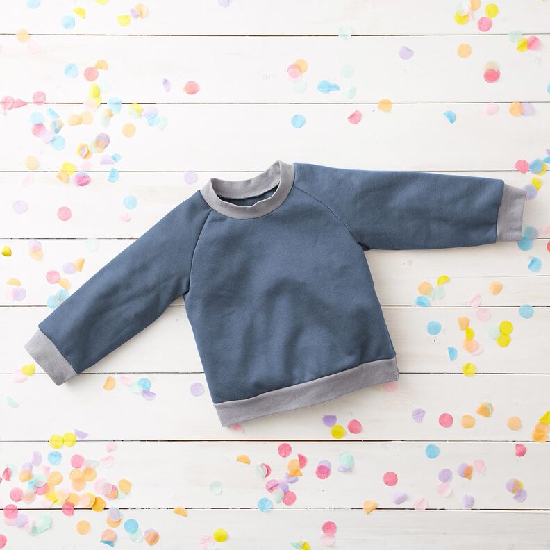 Light French Terry Plain – denim blue, image number 5