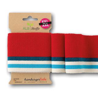 GOTS Organic Knit Ribbing CUFF ME COLLEGE [140 cm | 7,5 cm] | Albstoffe | Hamburger Liebe, 