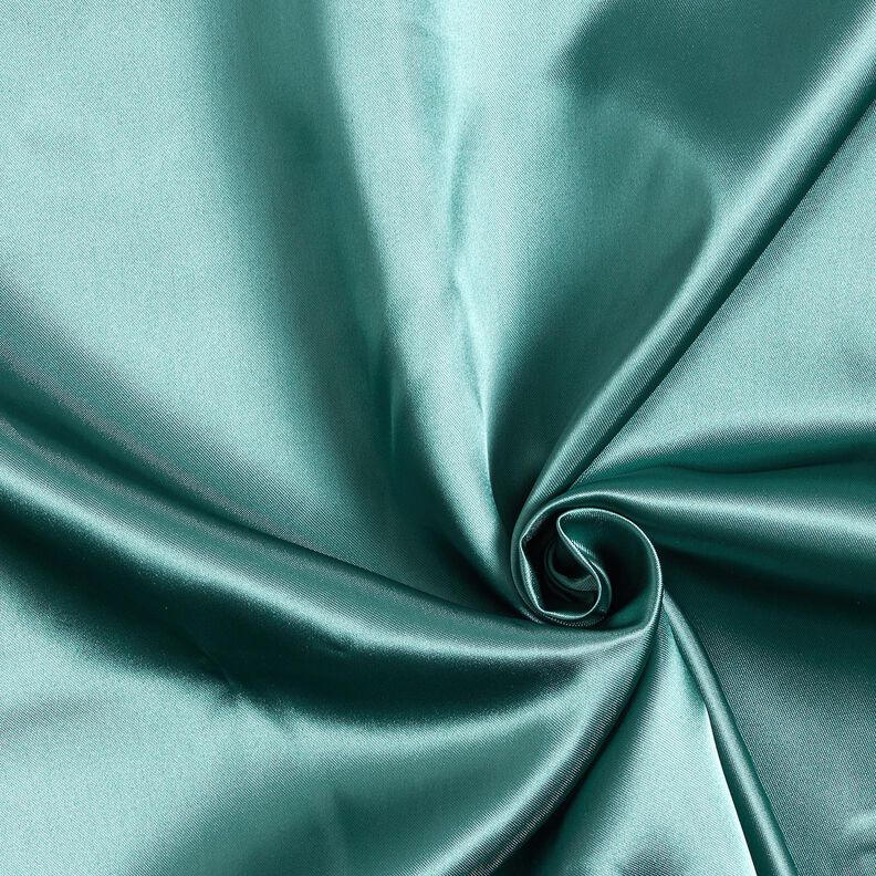 Satin lining plain – blue spruce,  image number 1