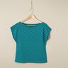 Foil Jersey Mermaid scales – black/turquoise,  thumbnail number 5