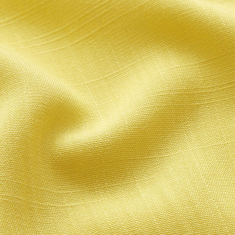Linen look viscose fabric – light yellow,  image number 3