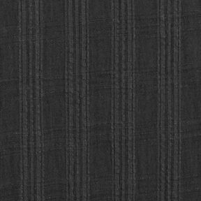 Seersucker cotton viscose blend – black, 
