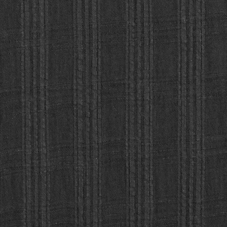 Seersucker cotton viscose blend – black,  image number 1