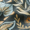 Decor Fabric Half Panama Paisley Leaves – blue grey,  thumbnail number 2