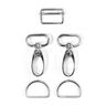 Bag Accessories Set [ 5-Pieces | 25 mm] – silver metallic,  thumbnail number 2