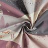 Decor Fabric Half Panama Woodland Animals – light dusky pink/greige,  thumbnail number 3