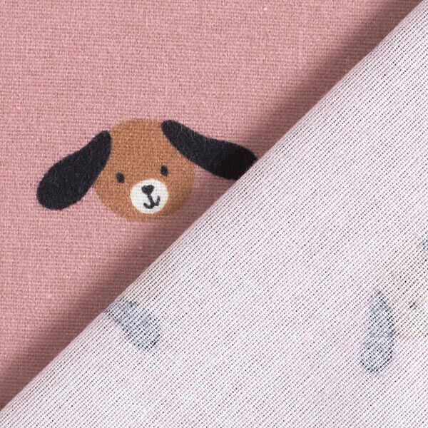 Cotton Flannel Dog Heads | by Poppy – dusky pink,  image number 4