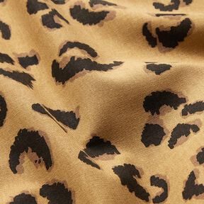 Decor Fabric Half Panama Leopard print – mocca/black, 