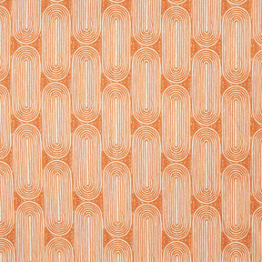 Decor Fabric Half Panama Arches – terracotta/natural, 