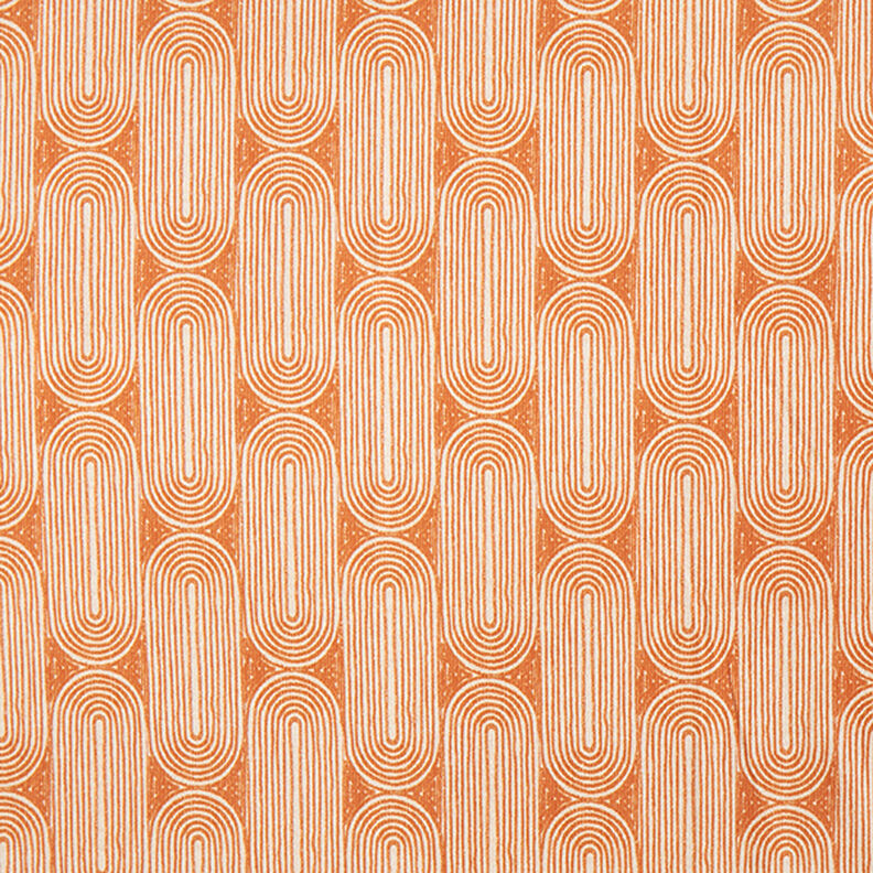 Decor Fabric Half Panama Arches – terracotta/natural,  image number 1