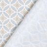 Cotton Poplin floral circles – white/green,  thumbnail number 4
