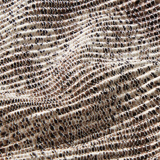 pleated leopard print pattern satin – light beige, 