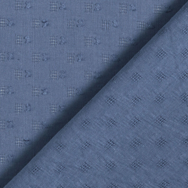 Ajour dobby cotton – denim blue,  image number 5