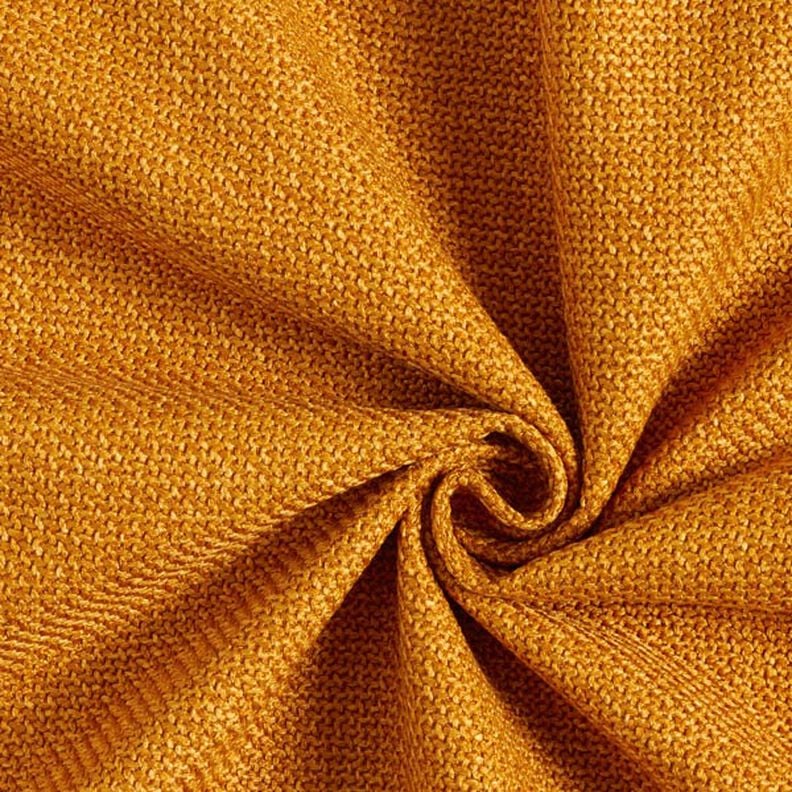 Upholstery Fabric Chunky Broken Twill Bjorn – curry yellow,  image number 1