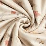 Stretch velour with Sherpa backing delicate flowers | Katia Fabrics – natural,  thumbnail number 4