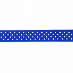 Polka Dots Ribbon - royal blue/white, 
