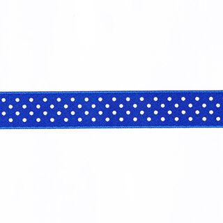 Polka Dots Ribbon - royal blue/white, 