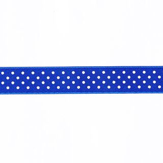 Polka Dots Ribbon - royal blue/white, 
