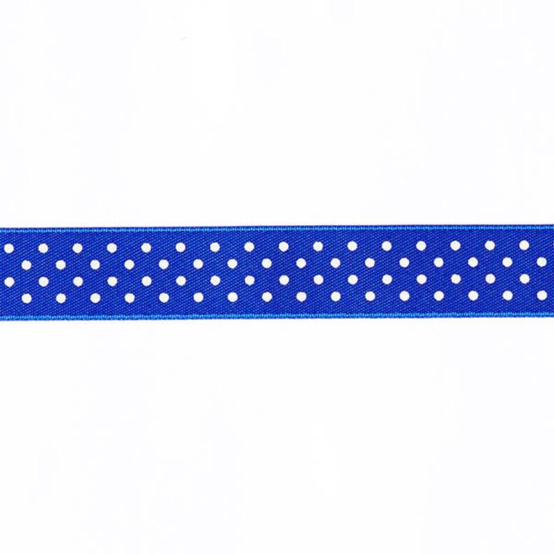 Polka Dots Ribbon - royal blue/white,  image number 1