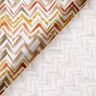Cotton Poplin Brush stroke zigzag Digital Print – white/copper,  thumbnail number 4