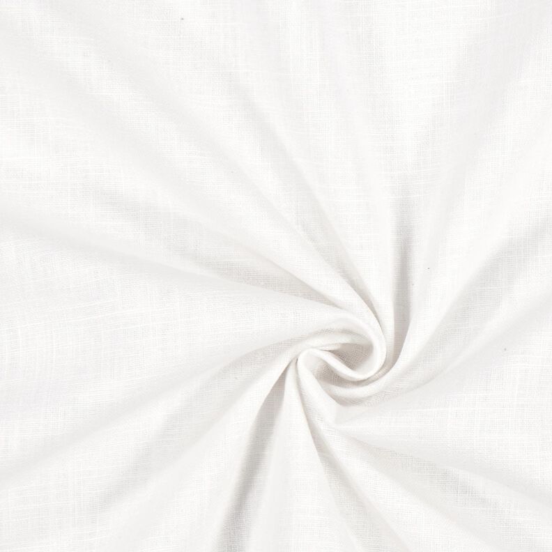 Linen fabric Ramie mix medium – white,  image number 1