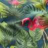Decor Fabric Half Panama tropical birds – dark green/red,  thumbnail number 2