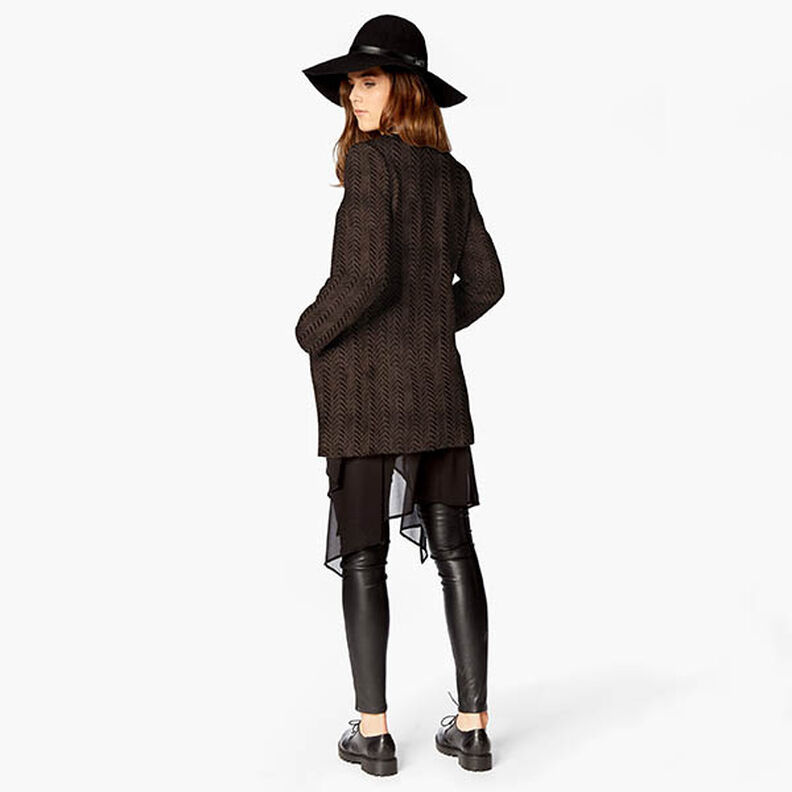 Herringbone Faux Fur – medium brown,  image number 5