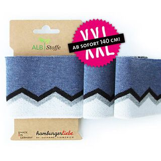 GOTS Organic knit ribbing CUFF ME ICON [140 cm | 8 cm] | Albstoffe | Hamburger Liebe, 