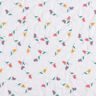 Fine Cotton Batiste embroidered flowers | Poppy Fabrics – white/neon orange,  thumbnail number 1