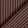 Blouse Fabric Cotton Blend wide Stripes – dark brown/offwhite,  thumbnail number 4