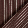 Blouse Fabric Cotton Blend wide Stripes – dark brown/offwhite,  thumbnail number 4